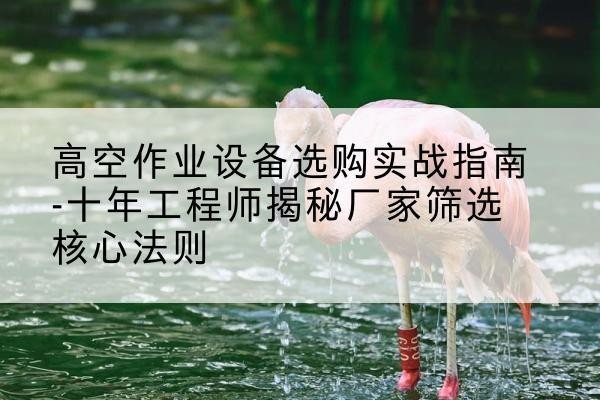 武宣剪叉式升降机厂家-高空作业设备选购实战指南-十年工程师揭秘厂家筛选核心法则